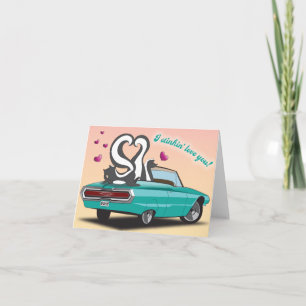 Carte Skunk Valentine's Day