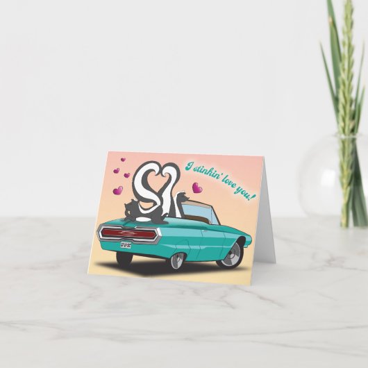 Carte Skunk Valentine's Day (Devant)