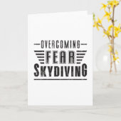 Carte Skydive Skydive Plane Jump Idée cadeau (Fleur jaune)