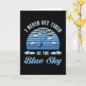 Carte Skydive Skydiver Skydiver Retro Funny Cadeau (Fleur jaune)