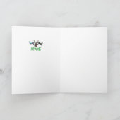 Carte Skydive - Texte vert (Intérieur)