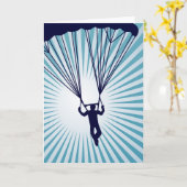 Carte skydiver (Fleur jaune)