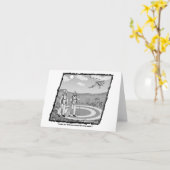 Carte skydiver amusante (Fleur jaune)