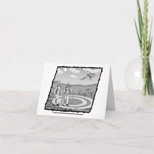 Carte skydiver amusante (Devant)