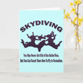 CARTE SKYDIVING (Fleur jaune)