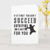 Carte Skydiving Parachutage Skydiver Drôle Idée cadeau (Fleur jaune)