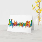 Carte Skyline Beyrouth Liban (Fleur jaune)