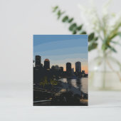 Carte Skyline de Boston Seaport Sunset City (Debout devant)