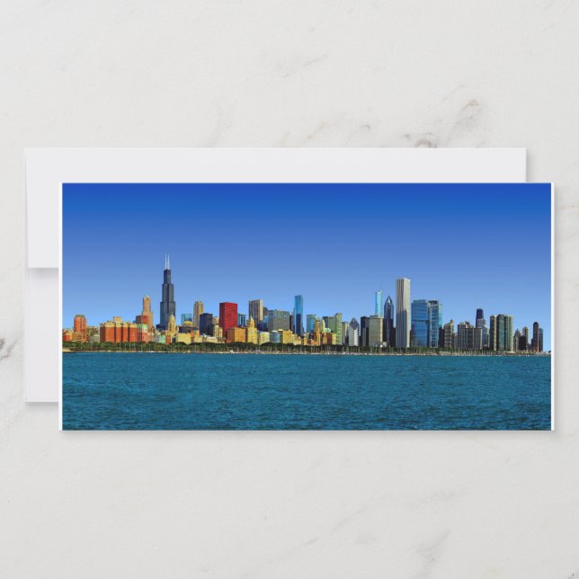 Carte Skyline de Chicago (Devant)