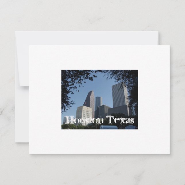 Carte Skyline de Houston (Devant)