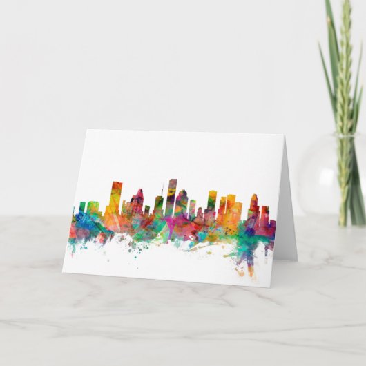 Carte Skyline de Houston (Devant)