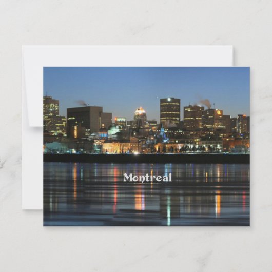 Carte Skyline de Montréal (Devant)