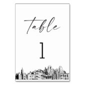 Carte Skyline de Salt Lake City Numéro 3.5x5 (Par défaut)