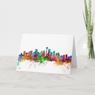 Carte Skyline de Seattle