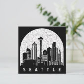 Carte Skyline de Seattle (Debout devant)