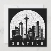 Carte Skyline de Seattle (Devant)