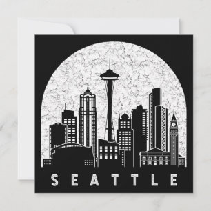 Carte Skyline de Seattle