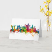 Carte Skyline de Singapour (Fleur jaune)