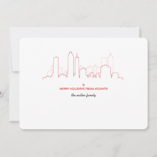 Carte Skyline de vacances Atlanta