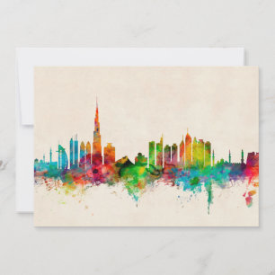 Carte Skyline Dubaï