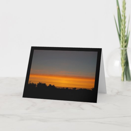 Carte Skyline Silhouette Orange (Devant)