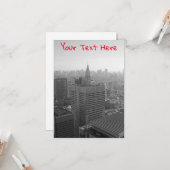Carte Skyline Tokyo personnalisable (Devant/Arrière en situation)