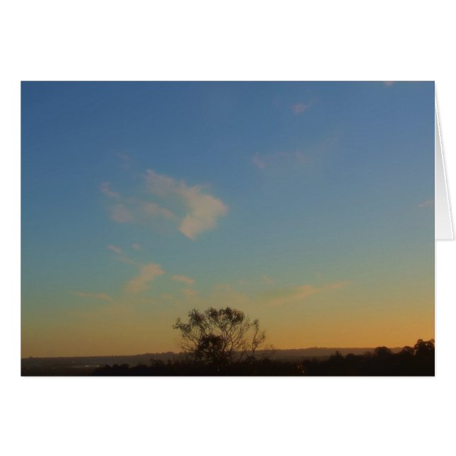 Carte Skyscape d'un arbre (Devant horizontal)