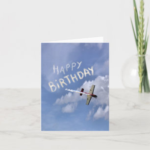 Carte Skywriting Joyeux anniversaire dans les nuages