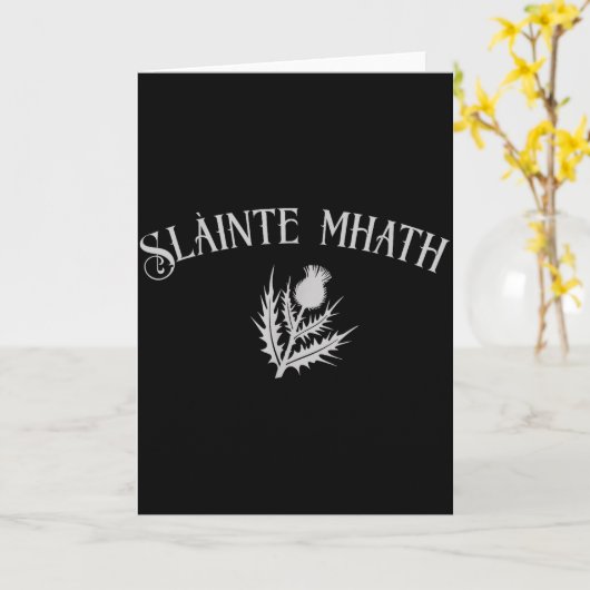Carte Slàinte Mhath Scottihistle Emblem Scotland Pride C (Fleur jaune)