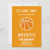 Carte Slam Dunk Sports Party Boys modifiable (Devant)