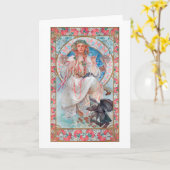 Carte Slavia, Mucha (Fleur jaune)