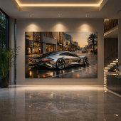 Carte Sleek Concept Supercar Wall Decor