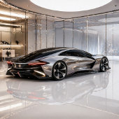 Carte Sleek Concept Supercar Wall Decor