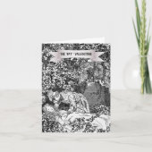 Carte Sleeping Beauty Fairy Tale Art Saint Valentin (Devant)