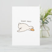 Carte Sleepy Duck (Debout devant)
