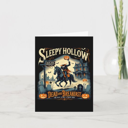 Carte Sleepy Hollow Breakfast Soky Halloween (Devant)