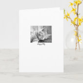 Carte Sleepy Kitty (Fleur jaune)