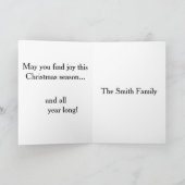 Carte Sleigh rides and snowfall- Christmas Card (Intérieur)