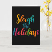 Carte Sleigh The Holidays Toddler (Fleur jaune)