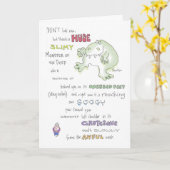 Carte SLIMY MONSTER anniversaire Boynton (Fleur jaune)