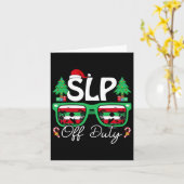 Carte Sloff Duty Xmas Discours Langue Pathologiste Chri (Fleur jaune)