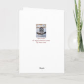 Carte slogan de baiser et drôle photo de mignon chien so (Dos)