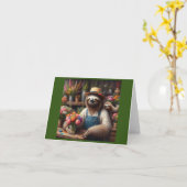 Carte Sloth Florist (Fleur jaune)