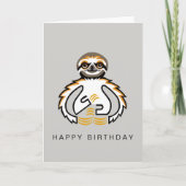 Carte SLOTH Graphique - Animaux sauvages - Nature (Devant)