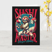 Carte Sloth Karate Sushi Master (Fleur jaune)