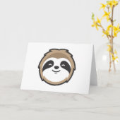 Carte Sloth Mascot (Fleur jaune)