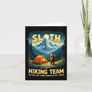 Carte Sloth Randonnée Team Nous Y Arriverons Quand Nous