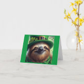 Carte Sloth St Paddys Day (Fleur jaune)