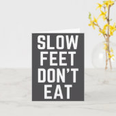 Carte Slow Feet Don't Eat Baseball (Fleur jaune)