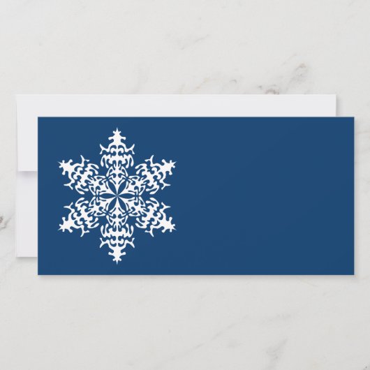 Carte Slowflakes blancs Cristaux de glace (Devant)